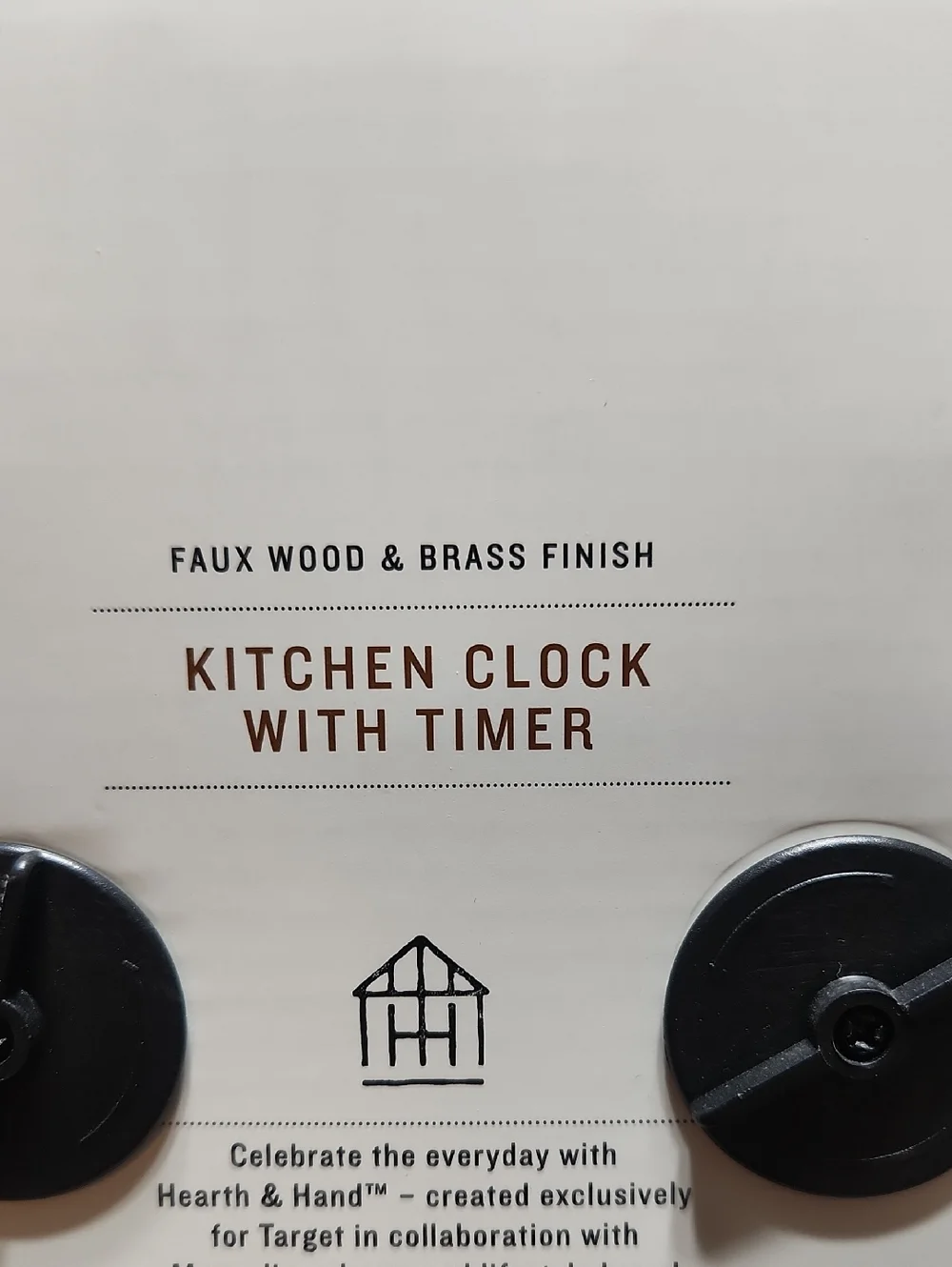 HEARTH&HAND KITCHEN CLOCK with TIMER